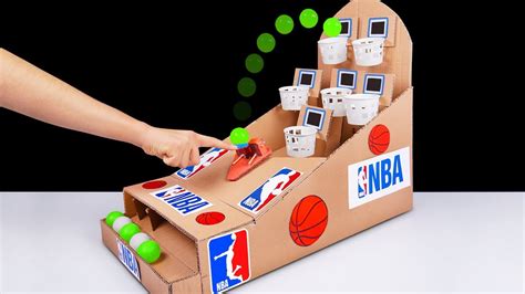 Diy How To Make Nba Basketball Board Game From Cardboard At Home Youtube