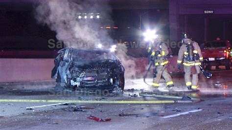 Two Killed San Diego Police Sergeant Injured In 3 Vehicle Freeway Crash Miramar San Diego