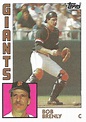 Bob Brenly 1984 Topps Baseball Card - 1980s Baseball