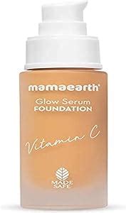 Mamaearth Glow Serum Foundation Lotion With Vitamin C Turmeric For