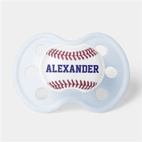 Sports Personalized Baseball Pacifier Zazzle