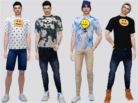 Drew House Tees By Mclaynesims At Tsr Sims 4 Updates