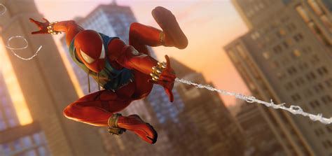 Scarlet Spider In Ps4 Game 4k Wallpaperhd Games Wallpapers4k