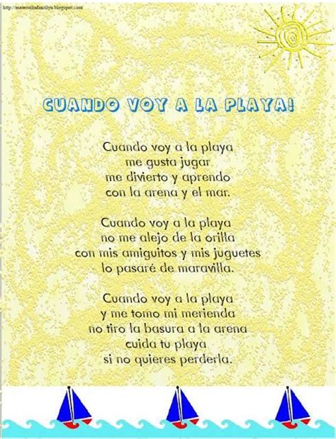 Poemas Y Rimas Infantiles Del Verano Poemas Para Niños Poesias Cortas Para Niños Rimas