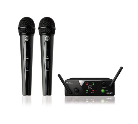 Akg Wms Mini 40 Wireless Microphone System Dual Hand Held South Coast