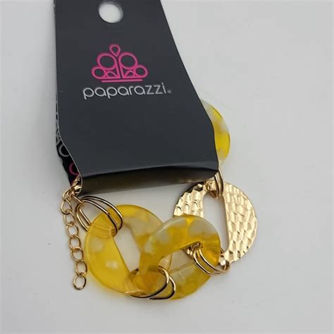 Jewelry Paparazzi Retro Recharge Yellow Bracelet Poshmark