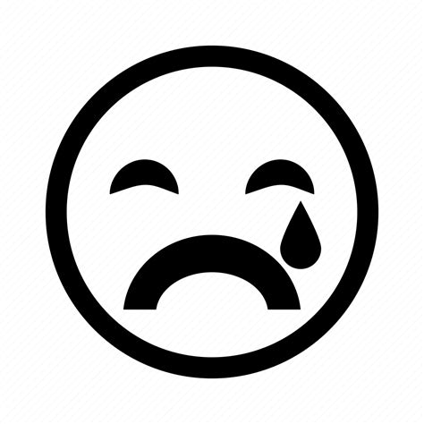 Cry Emoticon Sad Tear Unhappy Icon Download On Iconfinder