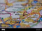 Princeton New Jersey USA shown on a Geography map or road map Stock ...