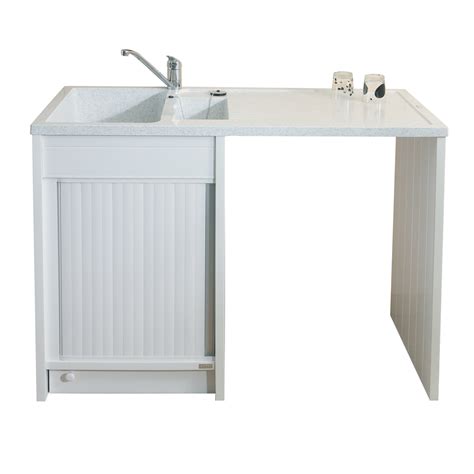 L'évier de cuisine est habituellement l'endroit le plus approprié. Carea Sanitaire Concept meuble-évier Giga 120 composite ...