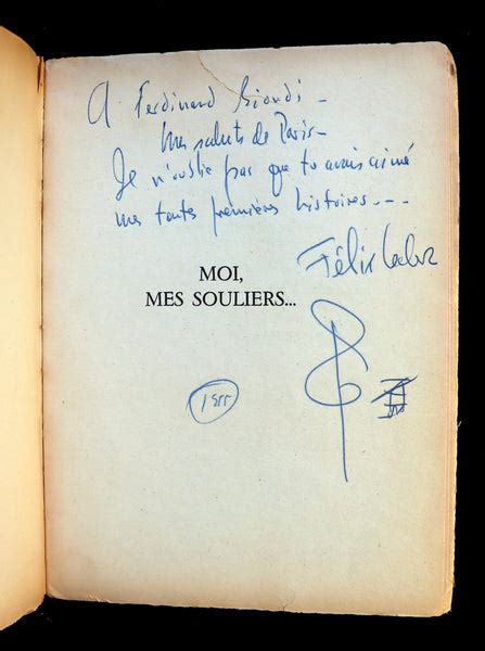 1955 rare quebec poet signed 1sted felix leclerc moi mes souliers w mflibra antique books