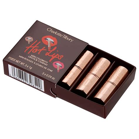 Charlotte Tilbury Hot Lips Mini Celebrity Lipstick Charms T Set