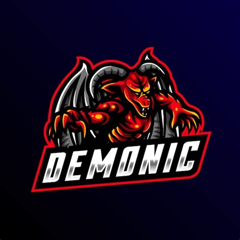 Premium Vector Demonic Mascot Logo Esport Gaming