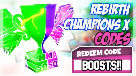 2022 New ⛏️ Roblox Rebirth Champions X Codes ⛏️ All X3 Codes