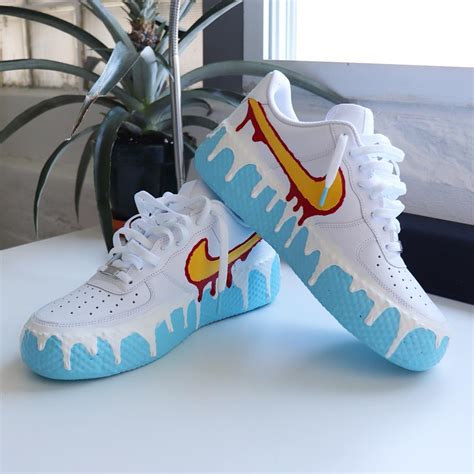 Paint Drip Custom Air Force 1s By Donnythedybbuk Sneakers