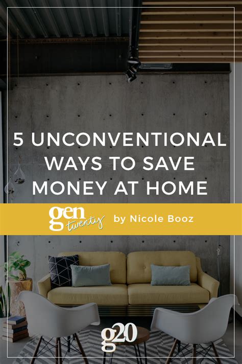 5 Unconventional Ways To Save Money At Home