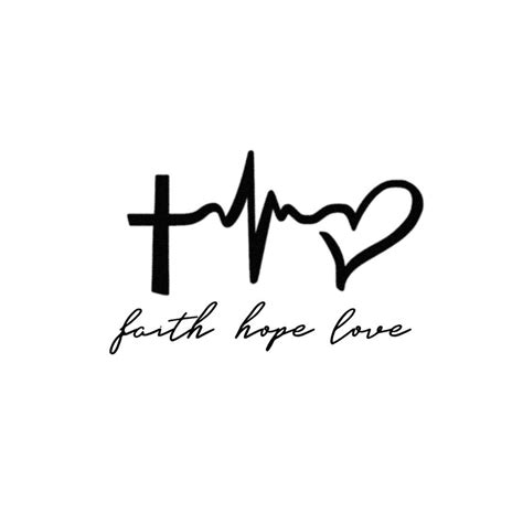 Faith Hope Love Temporary Tattoo Tattoo Icon Tattooicon