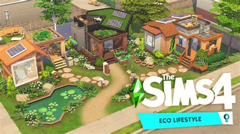 SpoleČenstvÍ Eco Tiny House 💚 The Sims 4 Eco Lifestyle Speed Build