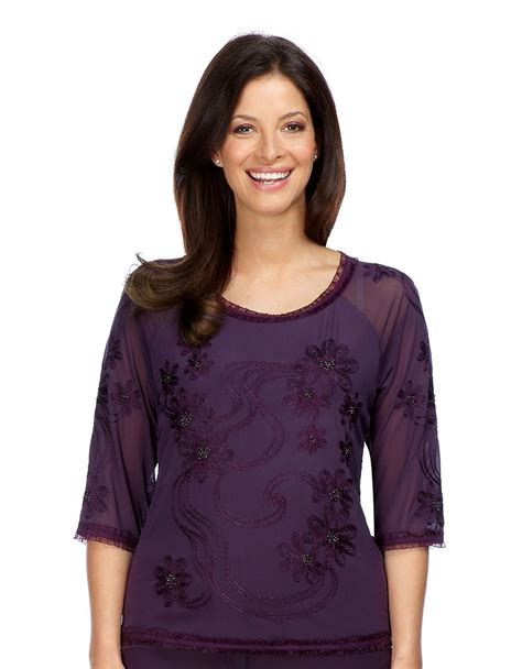 Womens Blouses Wine Embroidered Top Hudsons Bay Blouses For