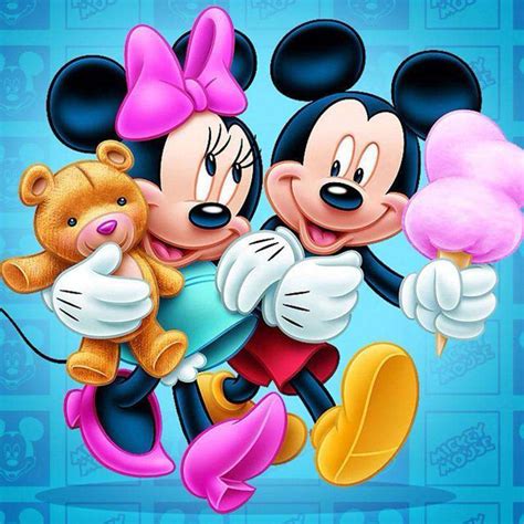 Mickey Et Minnie Mouse Les Broderies Diamants Diamond Painting Monde