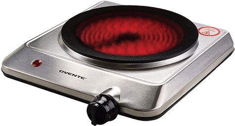 Ovente 1000w Single Hot Plate Electric Countertop Infrared Stove 75