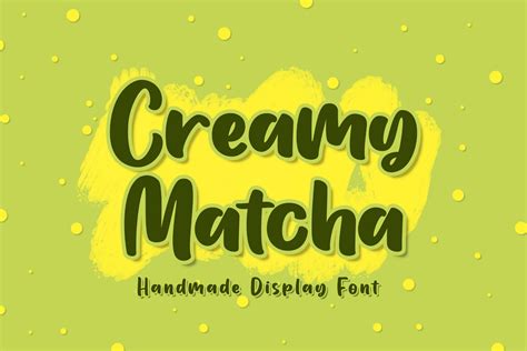 Creamy Matcha Font By Madatype Studio · Creative Fabrica