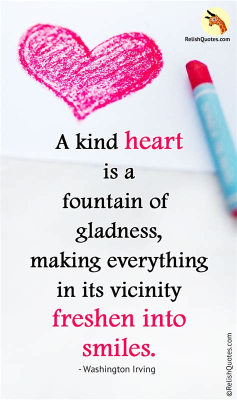 A Kind Heart Is A Fountain Of Gladness Making Everything In Its