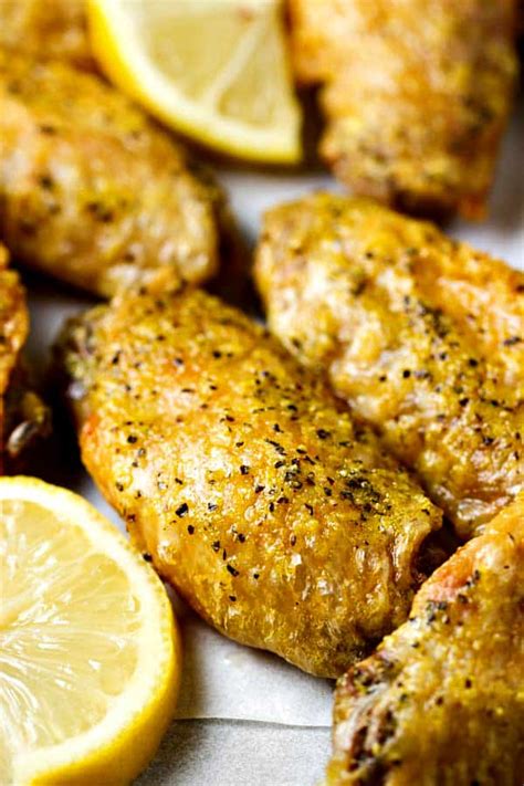 This is an easy chicken wings recipe in oven that anyone can make at home. Crispy Baked Lemon Pepper Chicken Wings • The Wicked Noodle