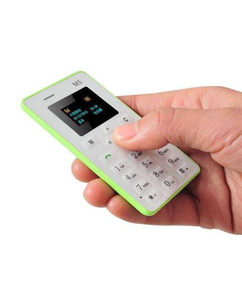 Aiek M5 Smallest Mobile Phone Green Mobile Phones Online At Low