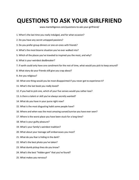80 questions to ask your girlfriend fun cute romantic deep fun questions to ask deep