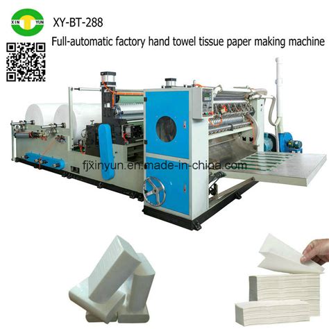 Full Automatic Factory Hand Towel Tissue Paper Making Machine China Hand Towel Machine And