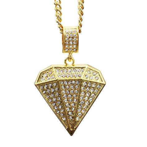Vip Unisex Large Diamond Popular Hip Hop Pendant Necklace