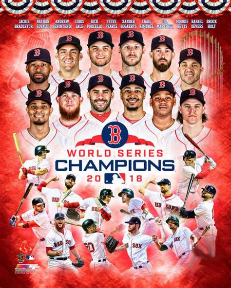 Boston Red Sox 2018 World Series Champions 12 Stars Premium Poster Print Photofile Inc