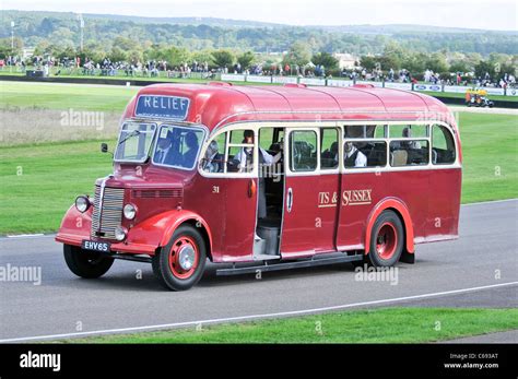 1951 Bedford Ob School Bus Stock Photo Alamy