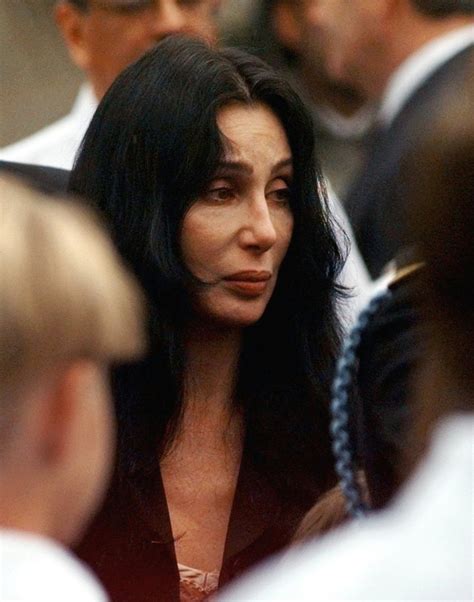 At Sonny Bonos Funeral Picture X Godess Cher