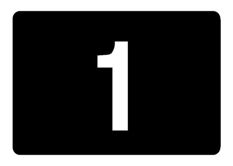 Angka 1 juga merupakan angka figurasi . File:Junction 1.svg - Wikimedia Commons