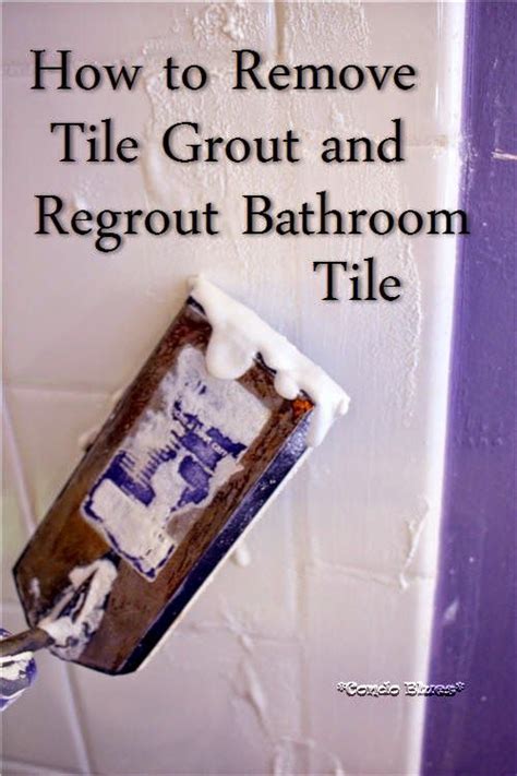 Do you have loose missing grout in your when considering pricing for bathroom ceramic tile regrouting… size of your tile comes into play 12″ x 12″. How to Remove Grout and Regrout Tile | Other, Bathroom ...