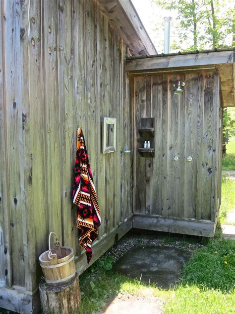 Cabin With An Outdoor Shower Cabin Fever Pinterest