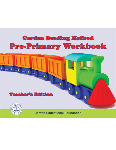 Pre Primary Workbook Teachers Edition The Carden Educational