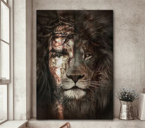 Lion Jesus Canvas And PosterBelieve In Jesus Canvas And Etsy