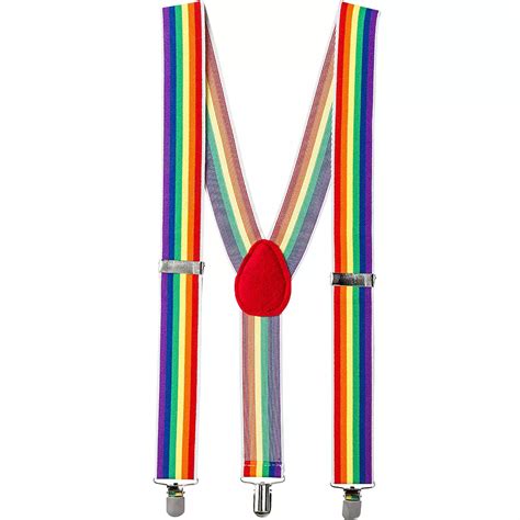 Rainbow Suspenders Party City