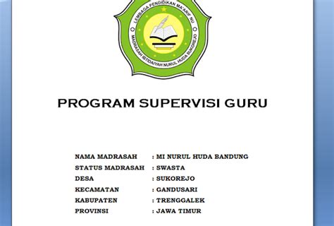 Pendahuluan makalah adalah hal yang sangat penting dalam sebuah karya ilmiah. CONTOH PROGRAM SUPERVISI GURU OLEH KEPALA MADRASAH - MI ...