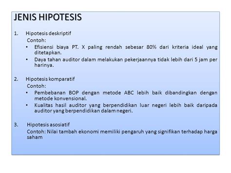 Apr 02, 2017 · hipotesis beserta contoh soalnya dibuat oleh nama :kurniawan agung resmanto nim : Contoh Hipotesis Ekonomi - Contoh Siar