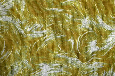 Fabric Texture with Golden Swirl Pattern Picture | Free Photograph ...