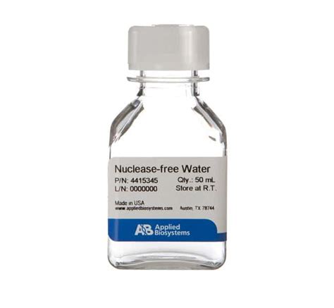 Nuclease Free Water Not Depc Treated