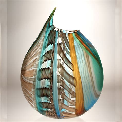 Murano Glass Vase I Fiamme 01 By Gianluca Vidal I Boha Glass