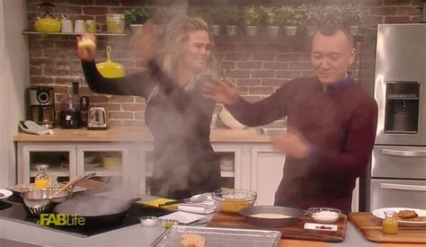 Chrissy Teigen Engulfs Kitchen In Smoke During Awkward Cooking Fail