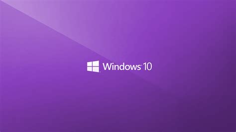 Windows 10, Minimalism, Logo, Purple wallpaper | brands and logos ...
