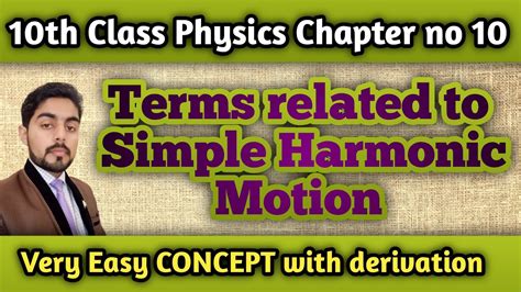 Terms Related To Simple Harmonic Motion Class 10 10th Class Physics