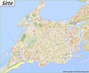 Detailed Map of Sète - Ontheworldmap.com