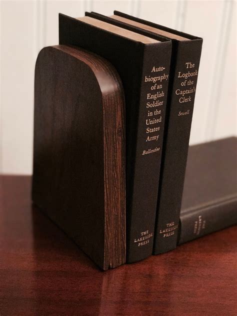 Danish Modern Wooden Bookends Hand Crafted Bookends Wood And Steel